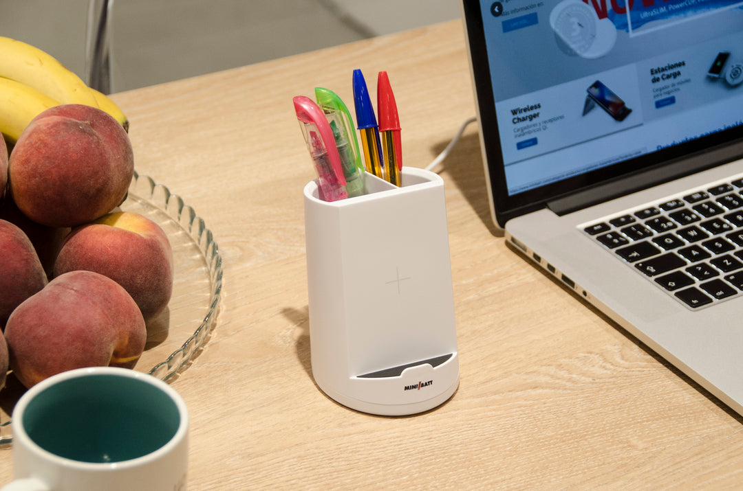 MINIBATT Portapenne con Caricatore Wireless