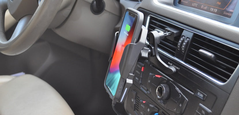 MINIBATT Supporto per Cellulare per Auto con Caricatore Wireless