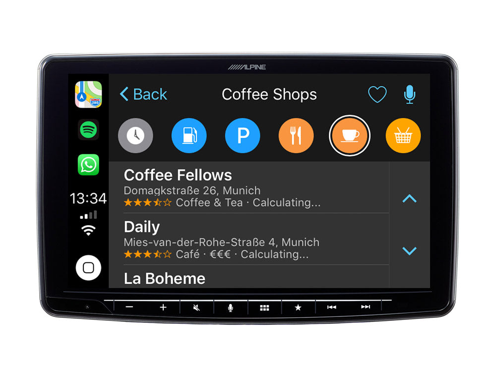 Apple Carplay / Android Auto in Fiat 500 Beige interior ( 2007-2015)
