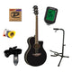 Yamaha APX600 Pacchetto Iniziale Chitarre Western (Nero)