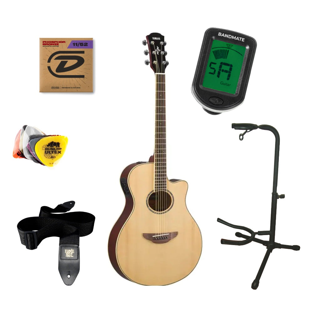 Yamaha APX600 Pacchetto Iniziale Chitarre Western (Naturale)