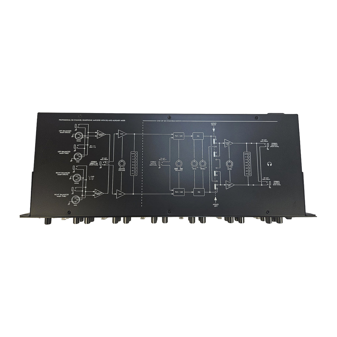 ART Amplificatore per cuffie PRO 6 canali