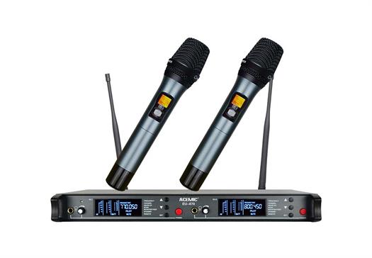 Acemic EU-870 sistema microfonico wireless con 2 microfoni