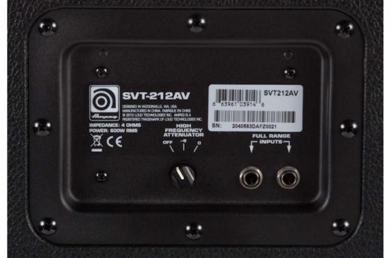 Ampeg SVT212AV Cabinet Amplificatore per basso