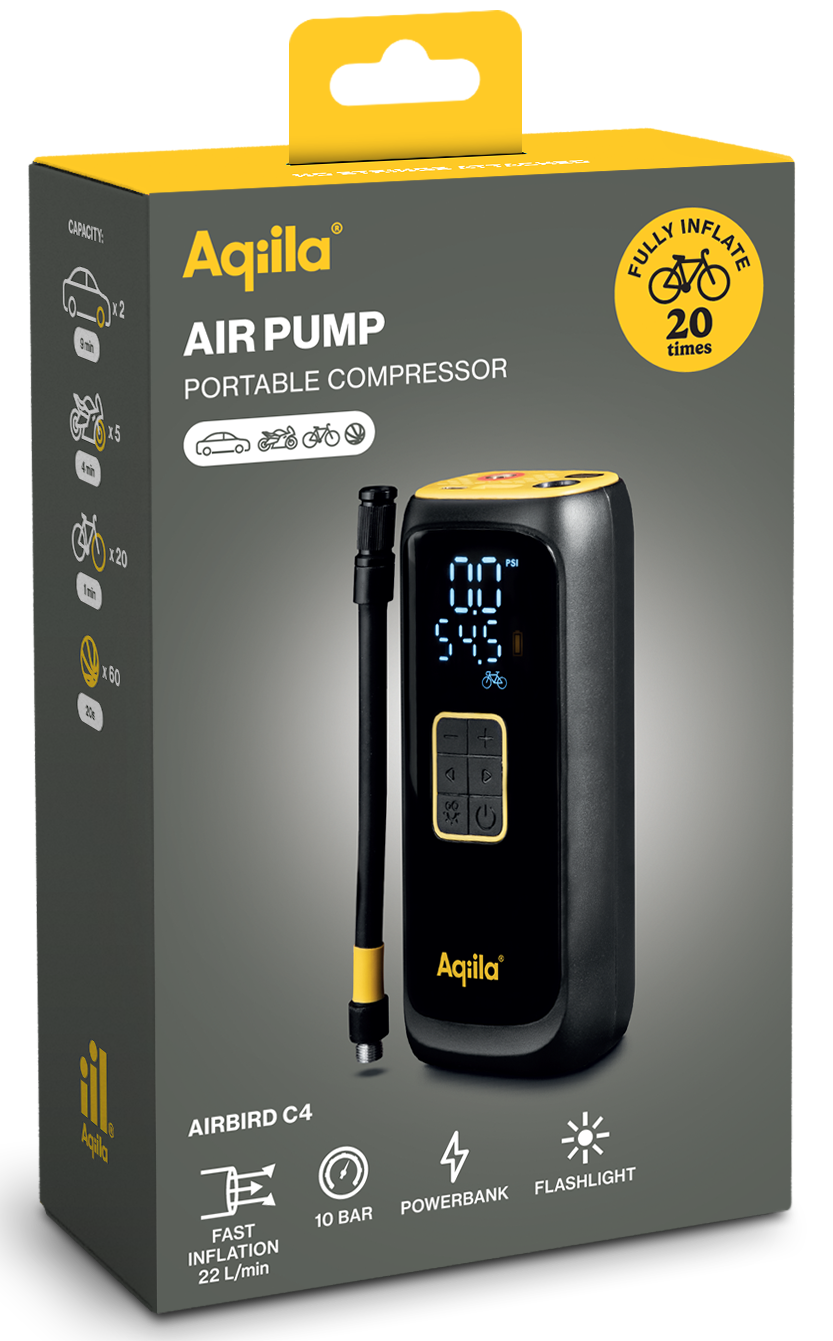 Aqiila Airbird C4 Compressor + Powerbank