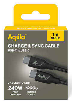 Aqiila Braided USB-C/USB-C 2.0 240W 1m Charging cable
