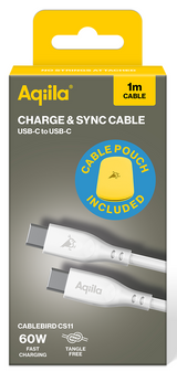 Aqiila Silicon USB-C/USB-C 2.0 60W 1m Charging cable