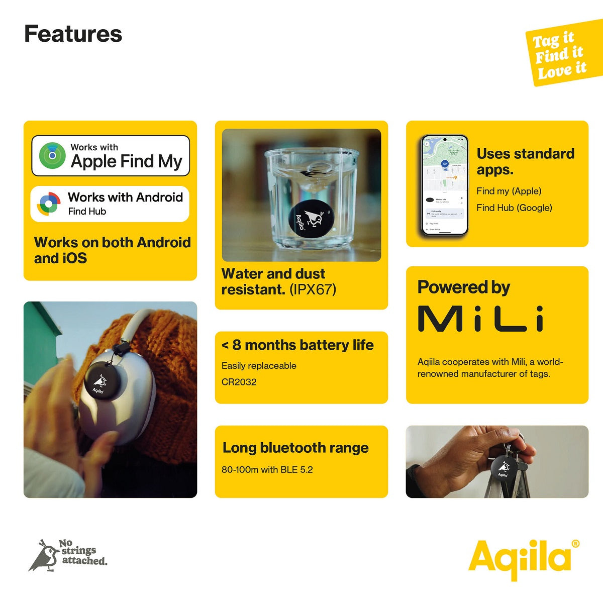 Aqiila Tagbird 4-pack