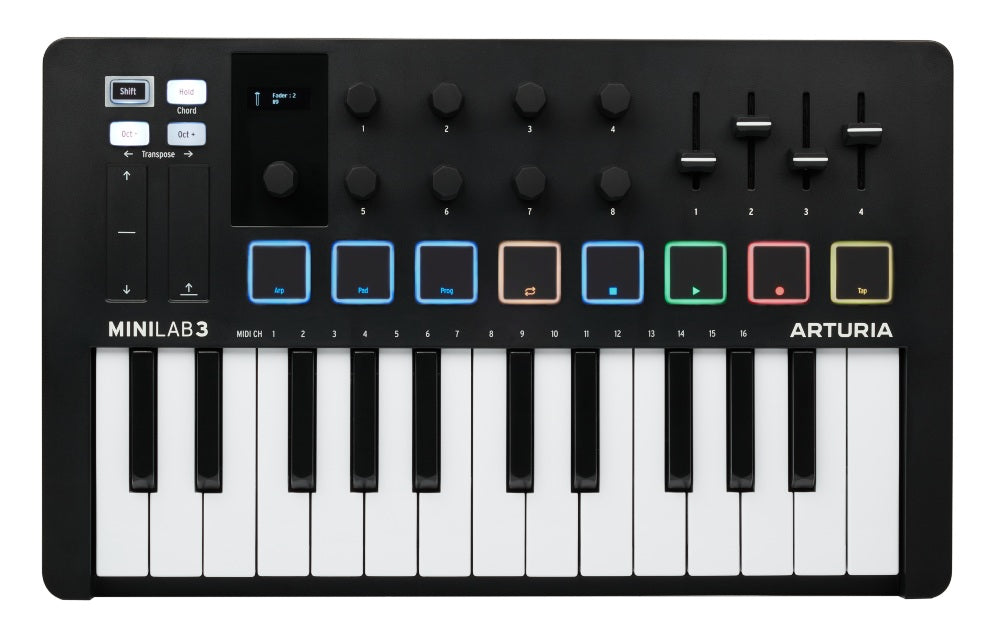 Arturia MiniLab 3 MIDI-Tastiere (Nero)
