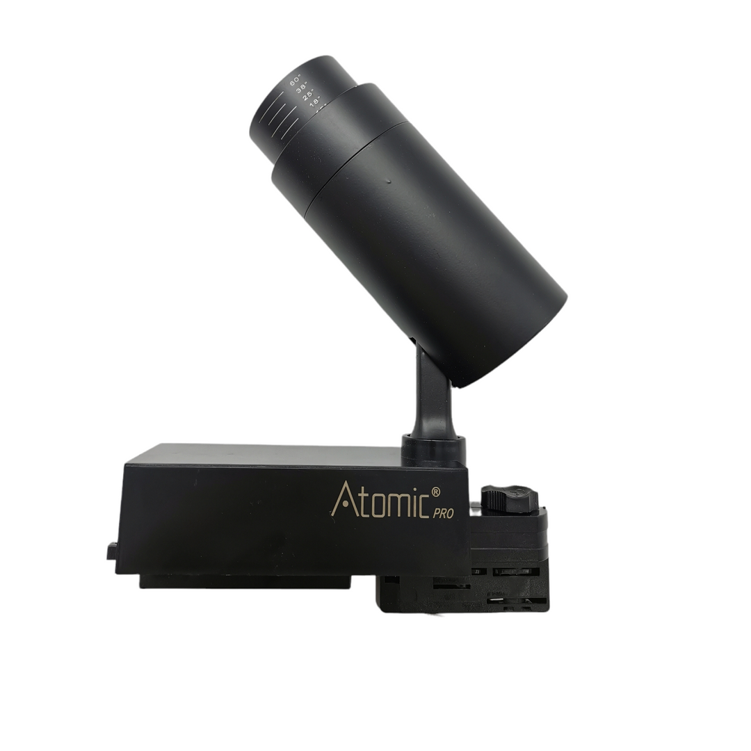 Atomic Pro FLZ-20 Faretto su Binario (20 Watt, 3200K, Nero)