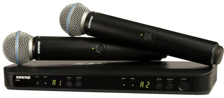 Shure BLX288E/B58-S8 Set di Microfoni a Mano