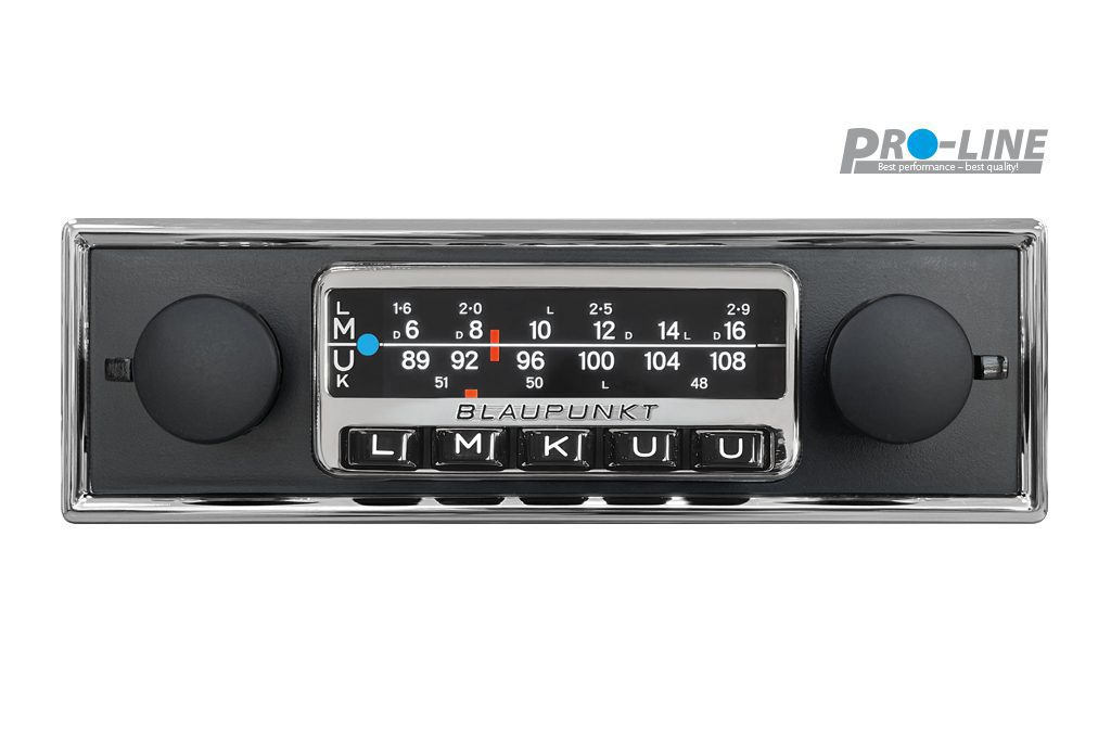 Blaupunkt Frankfurt Stereo Retro autoradio per auto con DAB+, Bluetooth, USB-C e AUX