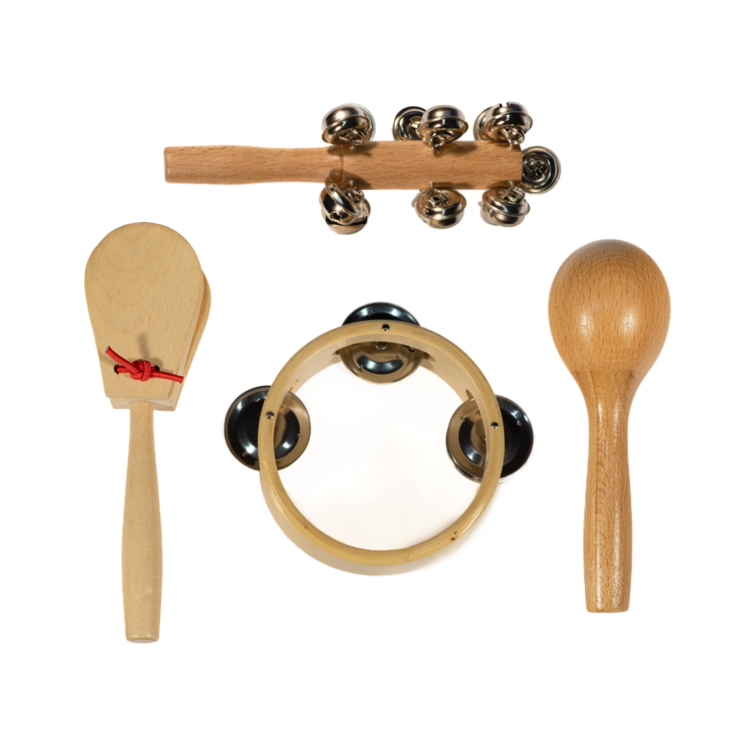 Scatola regalo Percezione in legno per bambini con 4 pezzi