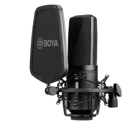 Boya M800 Microfono da studio con sospensione e filtro antipop
