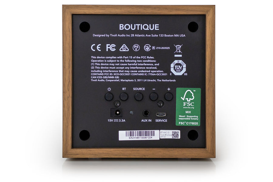 Tivoli Audio Boutigue Bluetooth altoparlante, Noce/Oro