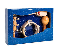 Scatola regalo Percezione in legno per bambini con 4 pezzi
