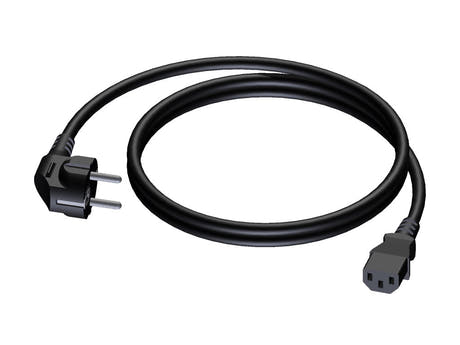 ProCab powerkabel 3x1,5 mm², hun Euro>Schuko han, 0,5 m