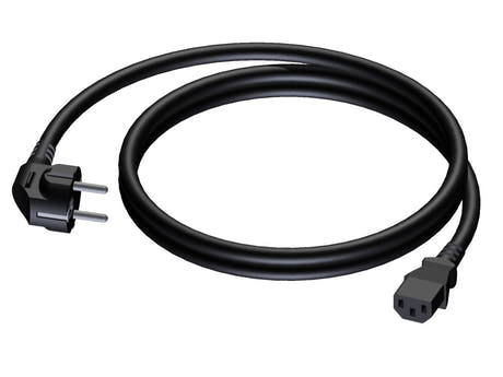 ProCab powerkabel 3x1,5 mm², hun Euro>Schuko han, 0,7 m (CAB495-0,7)