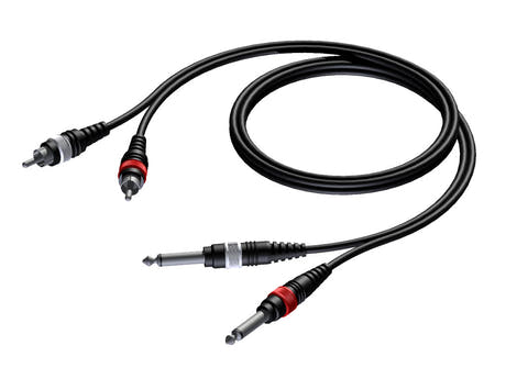 ProCab cavo di segnale 2 x Jack > 2 x RCA - 5 m