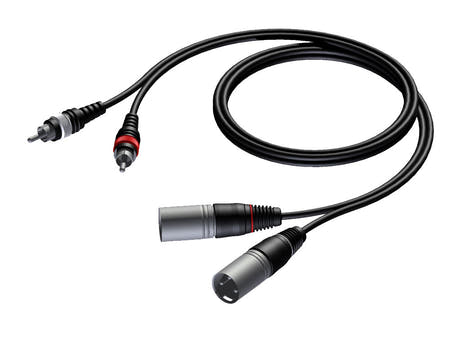 ProCab cavo di segnale 2 x XLR>2 x RCA - 1,5 m