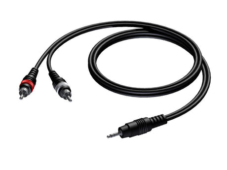 ProCab MiniJack 3,5 mm stereo > 2 x RCA - 20 meter