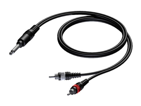 ProCab Jack mono > 2 x RCA - cavo di segnale 1,5 metri