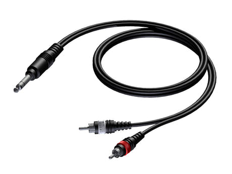 ProCab Jack stereo > 2 x RCA - cavo insert 3 metri