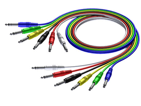 ProCab stereo jack/jack kabel sæt i 6 farver, 90 cm
