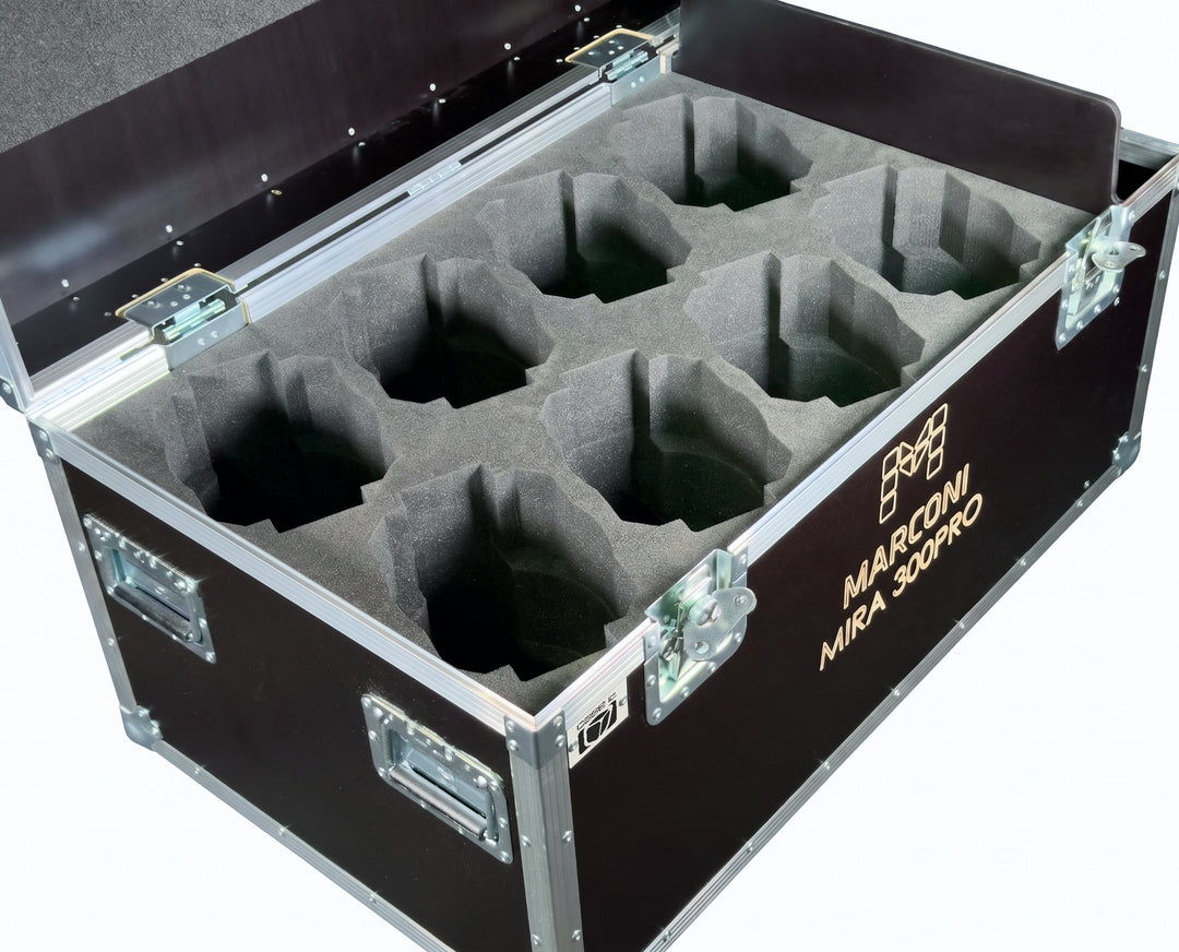 Marconi Flightcase per 8 x Marconi Mira 300PRO