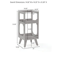 Crosley Asheville Small Stand porta dischi in vinile