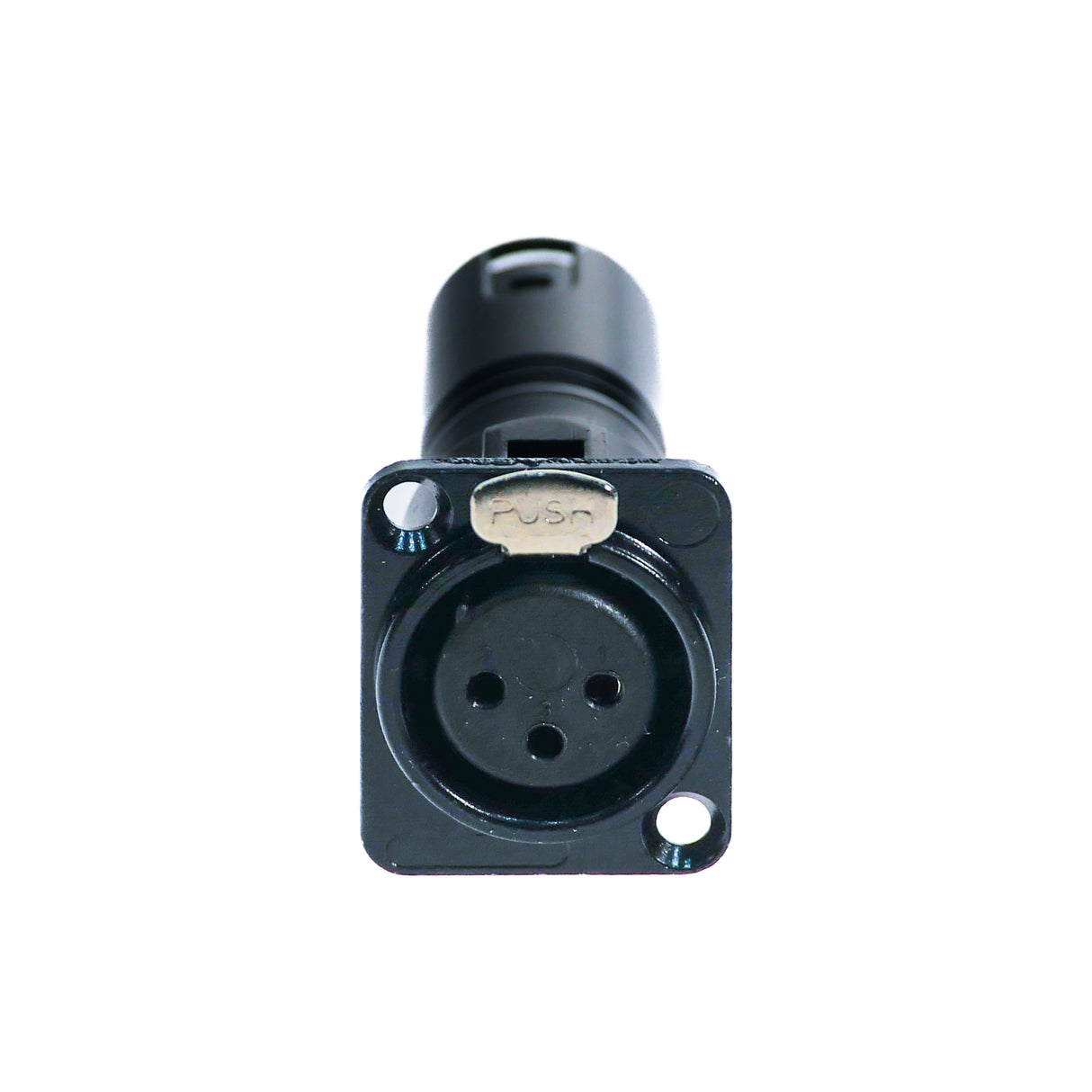 Perfex XLR Maschio a XLR Femmina Chassis Connettore (Nero)