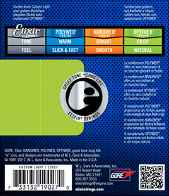 Elixir Optiweb Corde per Chitarra (Custom Light, 09-46)