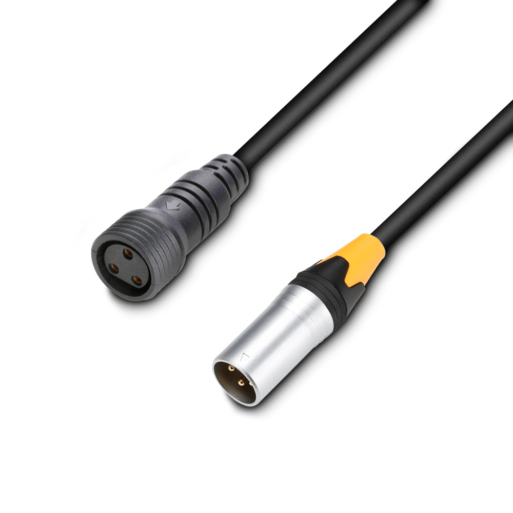 Cameo DMX 3 AD IN IP65 - DMX-adapter IN til LED IP-Par 3-pin, 1,0 m