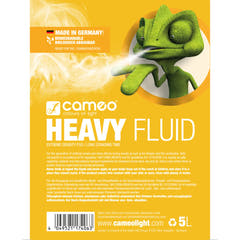Cameo HEAVY FLUID 5 L - liquido per fumo con densità molto elevata e tempo di permanenza molto lungo 5 L