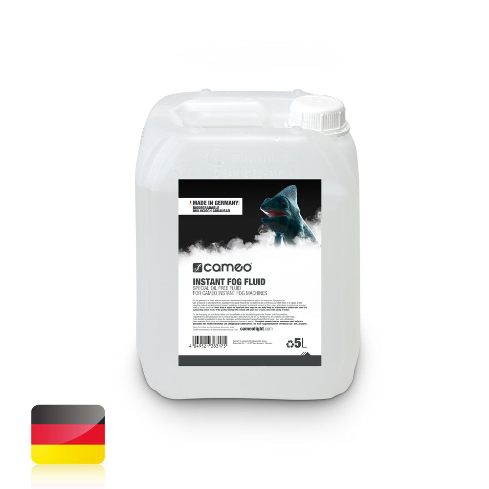 Cameo INSTANT TÅGEVÆSKE 5 L - liquido per nebbia senza olio per macchine del fumo Cameo INSTANT 5 L