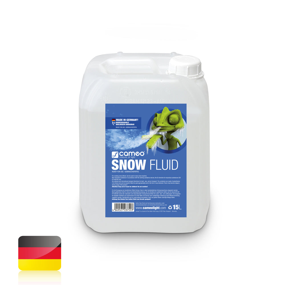 Cameo SNOW FLUID 15 L - Liquido speciale per macchine della neve per la produzione di schiuma 15 L