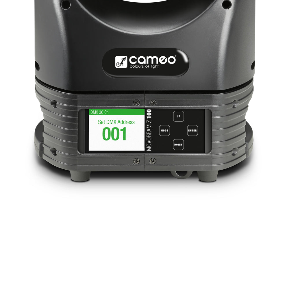 Cameo MOVO BEAM Z100 - moving head Beam con rotazione illimitata, anello LED e zoom