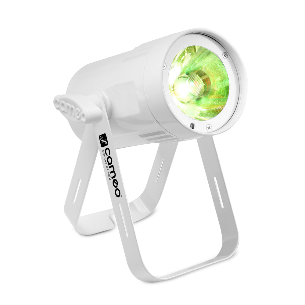 Cameo Q-SPOT 15 RGBW WH - Faretto compatto con 15W RGBW LED in involucro bianco