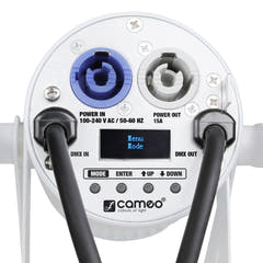Cameo Q-SPOT 15 RGBW WH - Faretto compatto con 15W RGBW LED in involucro bianco
