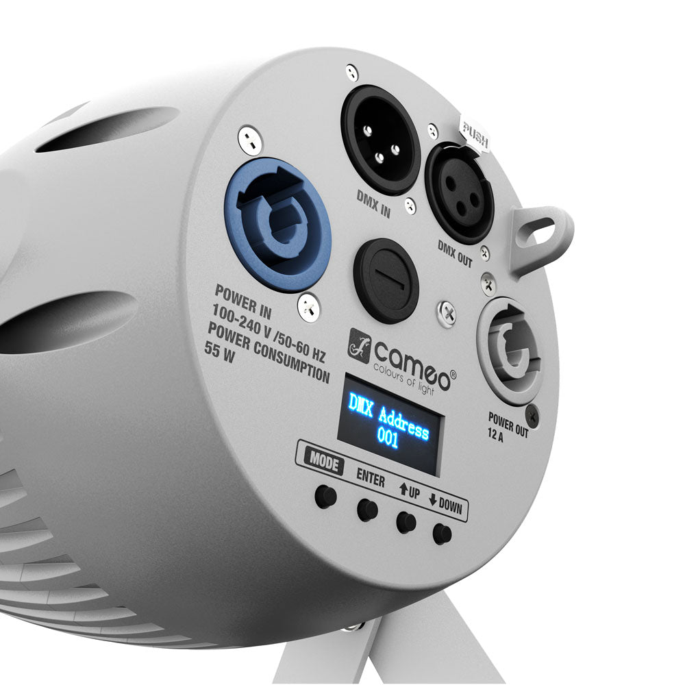Cameo Q-SPOT 40 RGBW WH - Compatto faretto con 40W RGBW LED in involucro bianco