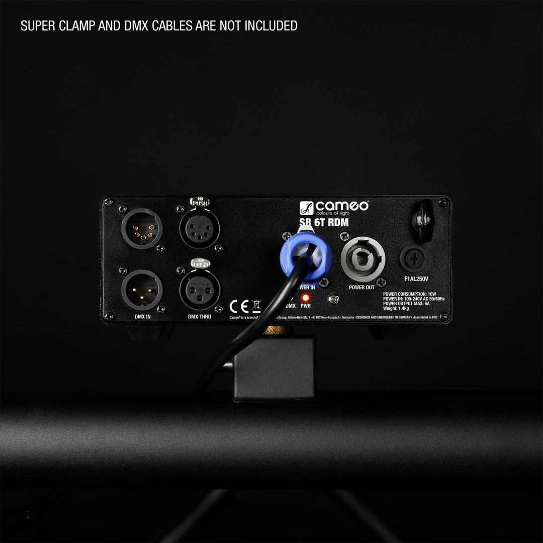 Cameo SB 6 T RDM - splitter/booster DMX/RDM a 6 uscite con connettori a 3 e 5 poli