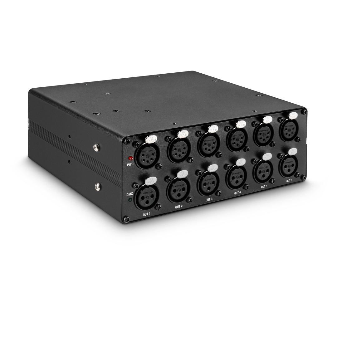 Cameo SB 6 T RDM - splitter/booster DMX/RDM a 6 uscite con connettori a 3 e 5 poli