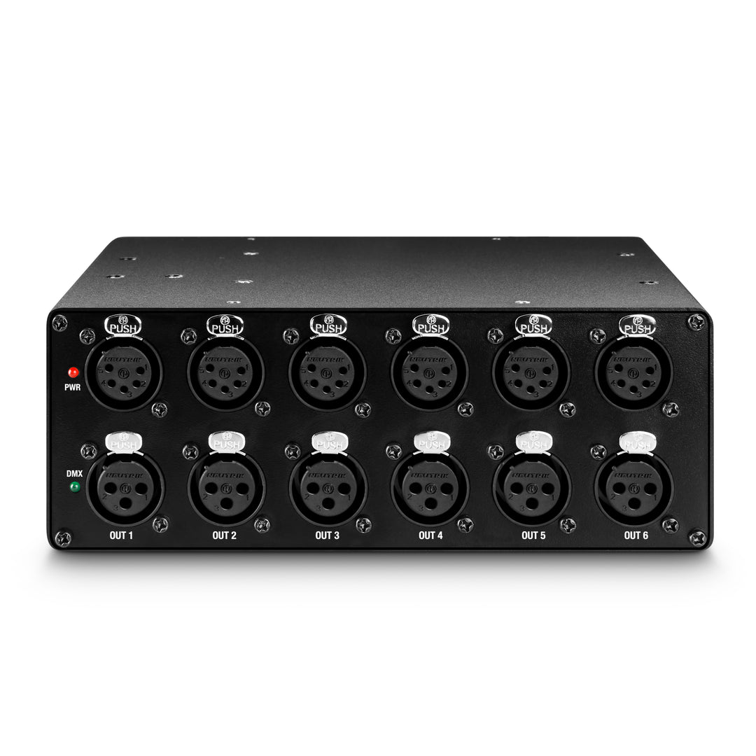 Cameo SB 6 T RDM - splitter/booster DMX/RDM a 6 uscite con connettori a 3 e 5 poli