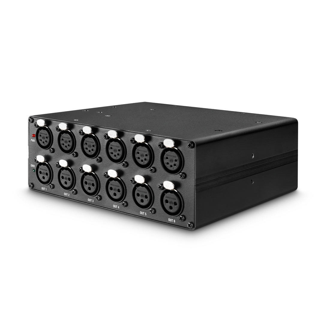 Cameo SB 6 T RDM - splitter/booster DMX/RDM a 6 uscite con connettori a 3 e 5 poli