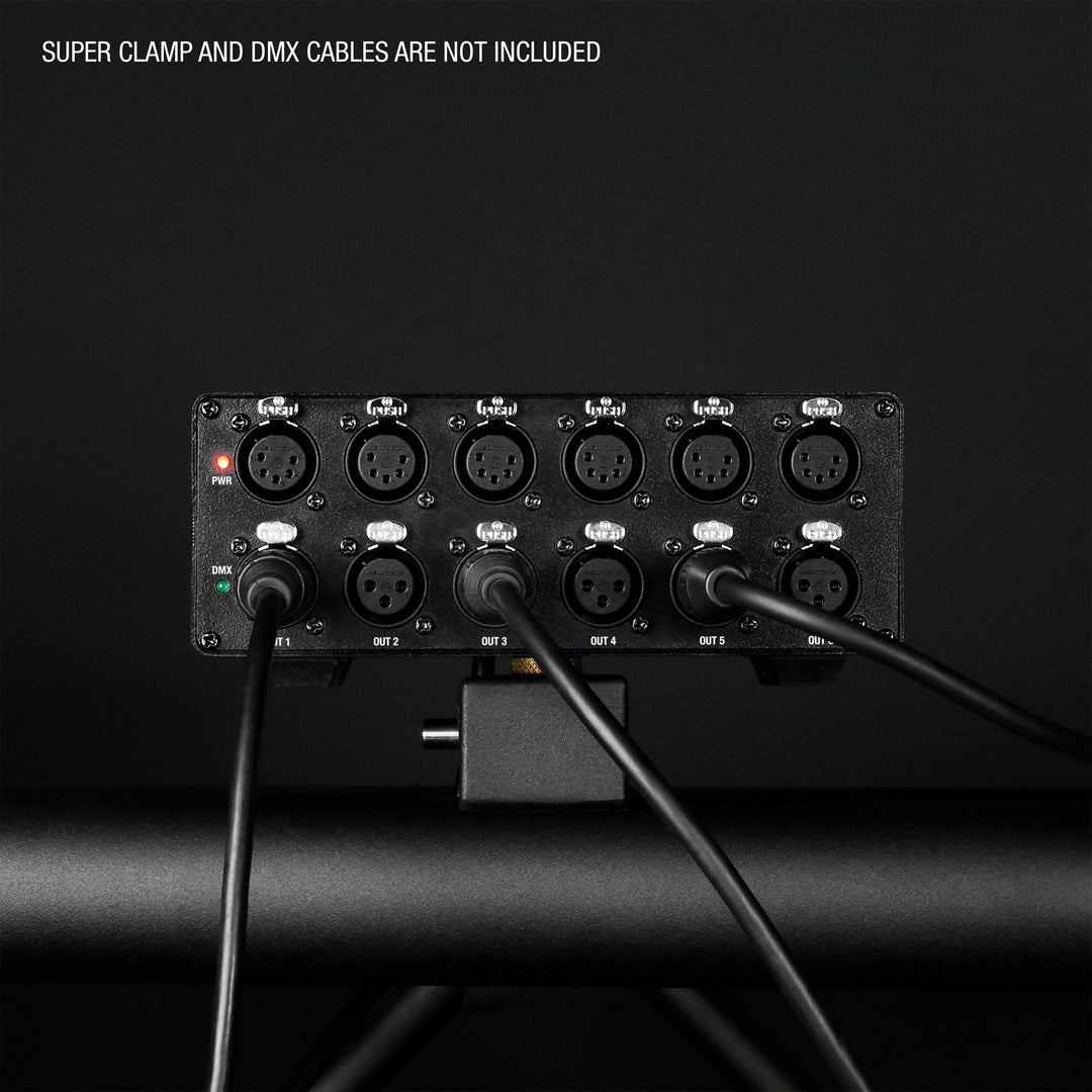 Cameo SB 6 T RDM - splitter/booster DMX/RDM a 6 uscite con connettori a 3 e 5 poli