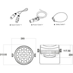 AFX RGBW Led Par con Zoom (28x10W)