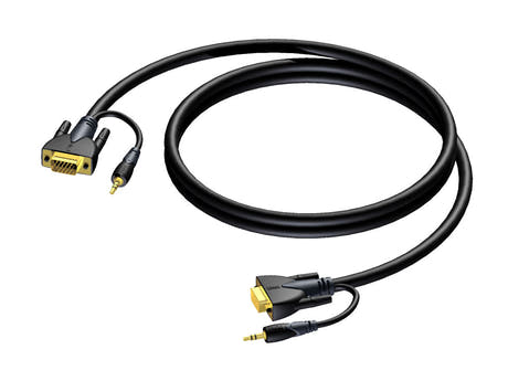 ProCab SVGA han > SVGA han & Stereo Audio Jack 25 meter