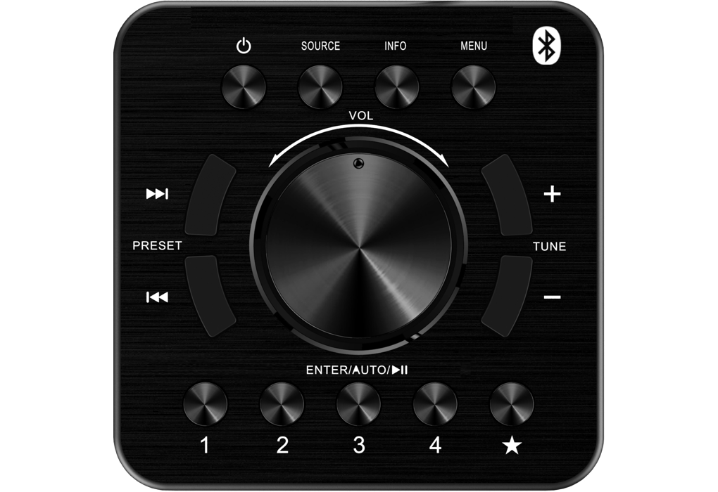 Kenwood CR-M10DAB-B FM,DAB+, Bluetooth Radio (Black)