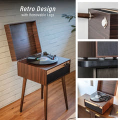 Crosley Jasper retro Giradischi, Noce