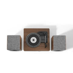 Crosley Arya Giradischi con altoparlanti, Gray